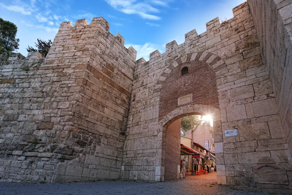 old city wall Bursa, Turkey