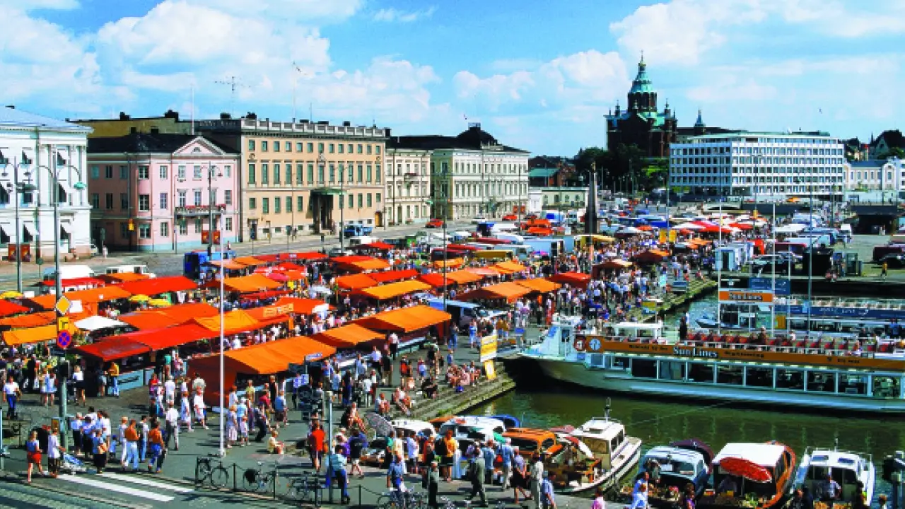 Market in Helsinki, Finland
