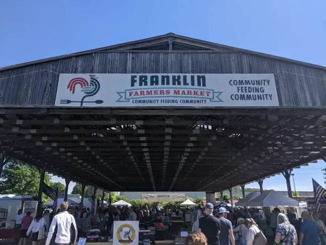 Farmers' market in Franklin, Tennessee

