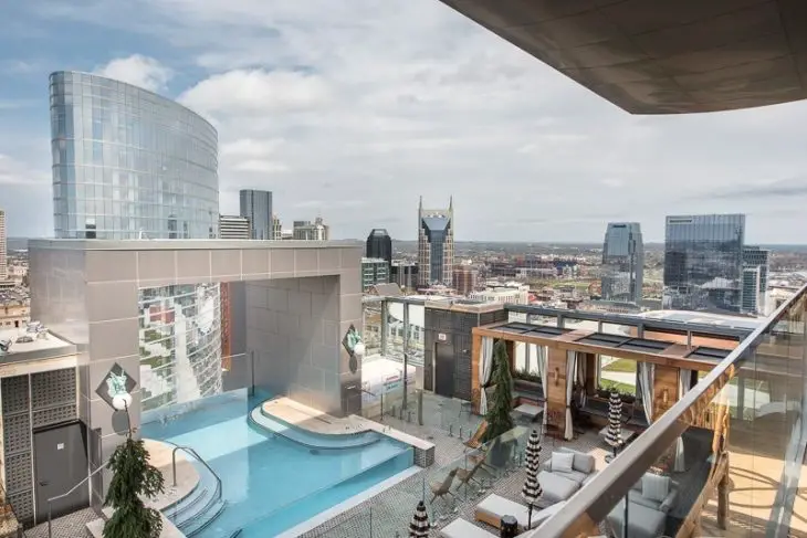 The Westin Nashville 4 Star Hotel Roof Top View