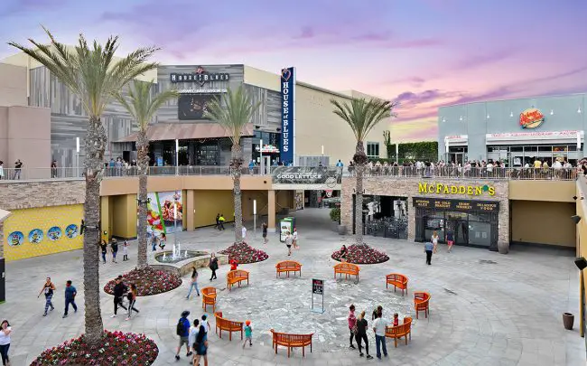 Shopping center in Anaheim, California